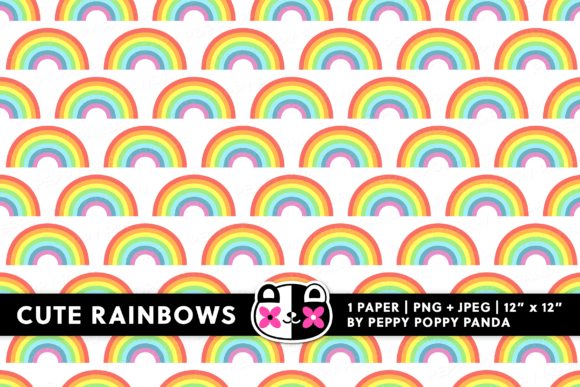 Download Rainbows Digital Paper - Digital paper Collection