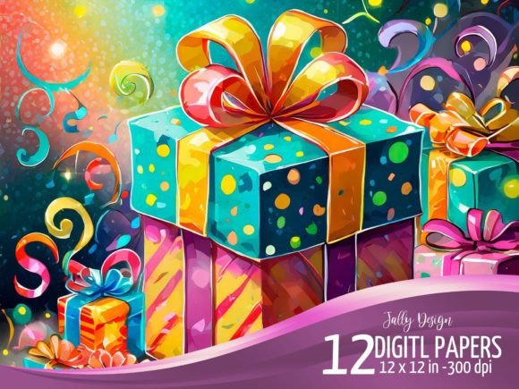 Download Beautiful Birthday Presents Illustration - Birthday Collection