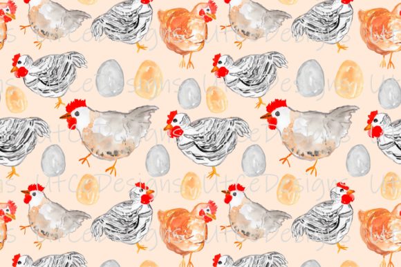 Download Chicken Pattern, Animal Digital Paper - Digital paper Collection