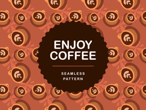 Download ENJOY COFFEE Pattern - Coffee pattern Collection