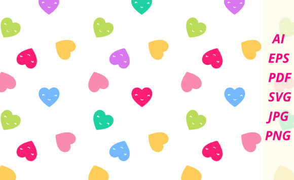 Download Love Hearts Digital Paper Pack Pattern. - Digital paper Collection
