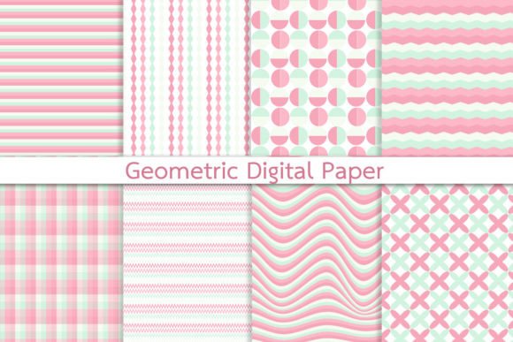 Download Pastel Geomeric Digital Paper - Digital paper Collection