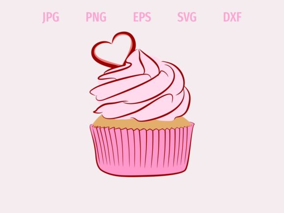 Download Pink Love Cupcake - Cupcake Collection