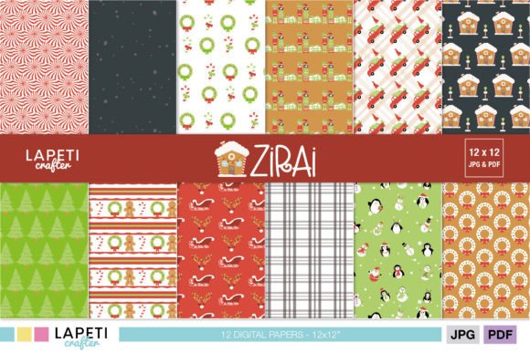 Download Christmas Digital Paper Pack - Digital paper Collection
