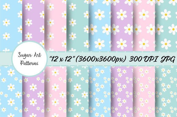 Download Cute Digital Paper Floral Patterns - Digital paper Collection