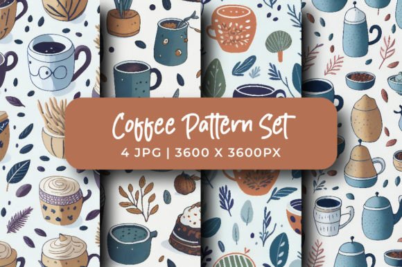 Download Tea and Coffee Pattern Set - Coffee pattern Collection