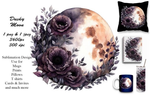 Download Night Garden Full Moon Sublimation - Full moon Collection