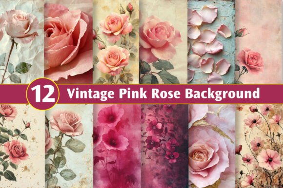 Download Vintage Pink Rose Background - Rose background Collection