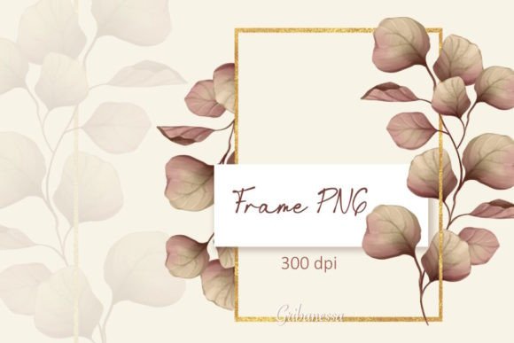 Download Gold Frame PNG | Frame with Leaves - Premium Resources