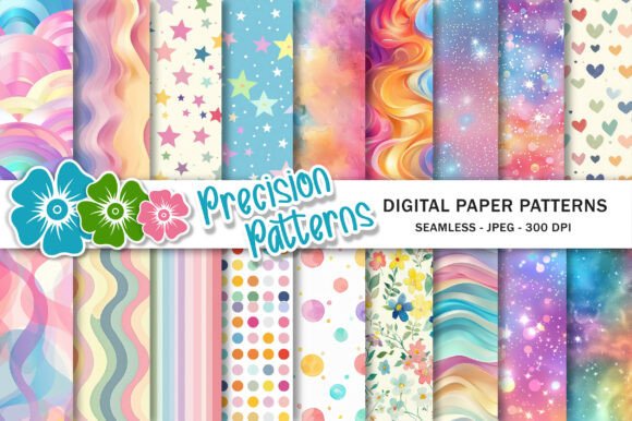 Download Pastel Rainbow Digital Paper - Digital paper Collection