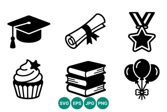 Download Graduation Cap Diploma Medal Cupcake - Cupcake Collection