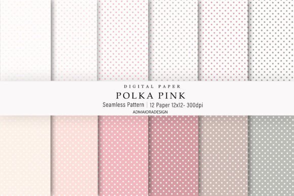 Download Polka Pink Digital Paper - Digital paper Collection