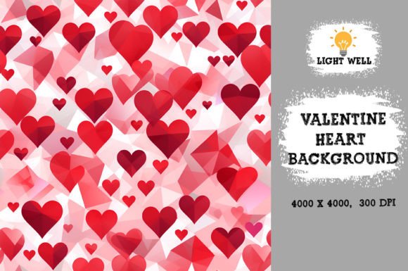 Download Valentine Heart Background Digital Paper - Digital paper Collection