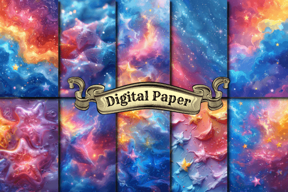 Download Galaxy Scrapbook Digital Paper - Digital paper Collection