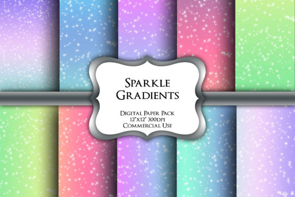 Download Sparkle Rainbows Digital Paper Pack - Digital paper Collection
