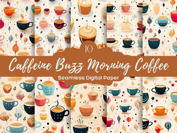 Download Caffeine Buzz Morning Coffee Pattern - Coffee pattern Collection