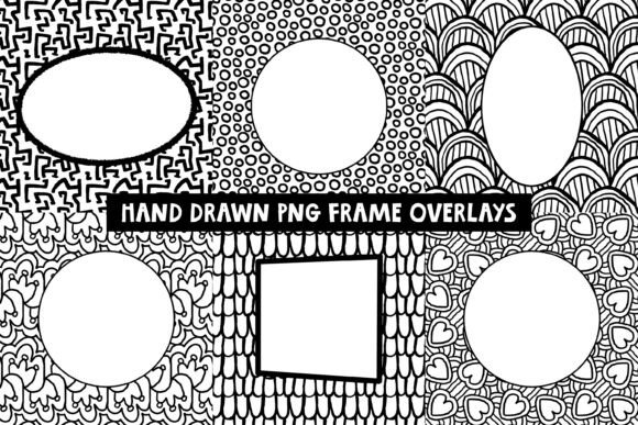 Download Hand Drawn PNG Frame Overlays Bundle - Png frame Collection