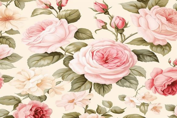 Download Vintage Floral Rose Background - Premium Bundle
