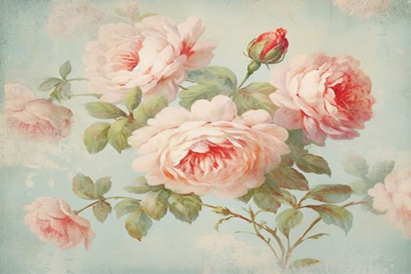 Download Vintage Floral Rose Background - Premium Resources