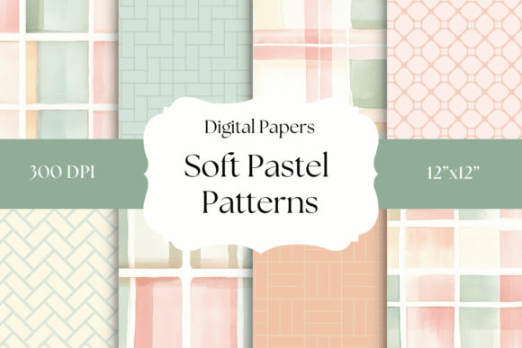 Download Soft Cottagecore Pattern Digital Papers - Digital paper Collection