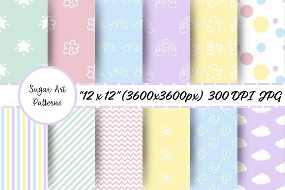 Download Cute Pastel Digital Paper - Digital paper Collection