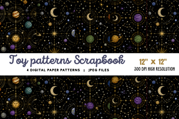 Download Toy Patterns Scrapbook Digital Paper - Digital paper Collection