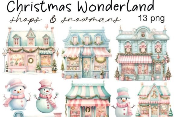 Download Pastel Christmas Clipart Bundle, Holiday - Pastel christmas Collection