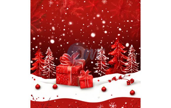 Download Red Christmas Digital Paper Pack 126 - Digital paper Collection