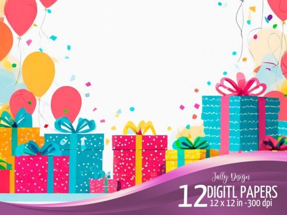Download Birthday Presents Vector Illustrations - Birthday Collection