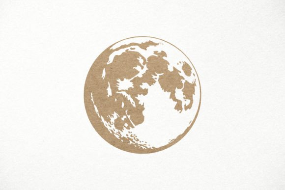 Download Realistic Moon SVG. Full Moon Phase SVG - Full moon Collection