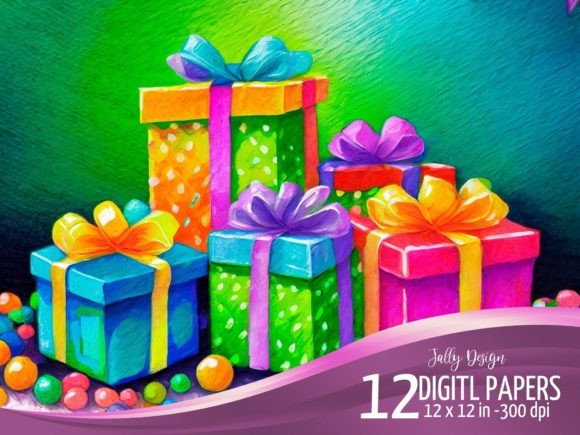 Download Colorful Acrylic Paint Birthday Presents - Birthday Collection